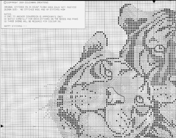 Кот Саймон вышивка крестом