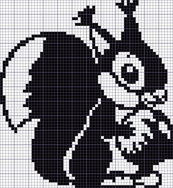 Монохромная вышивка простые схемы
