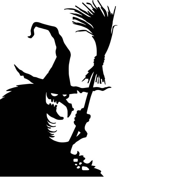 Ведьма силуэт