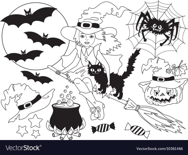 Раскраски на Хэллоуин страшные летучие мыши