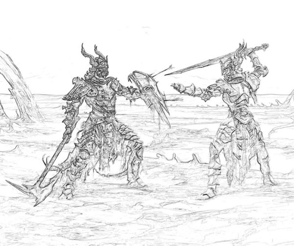 Раскраска скайрим