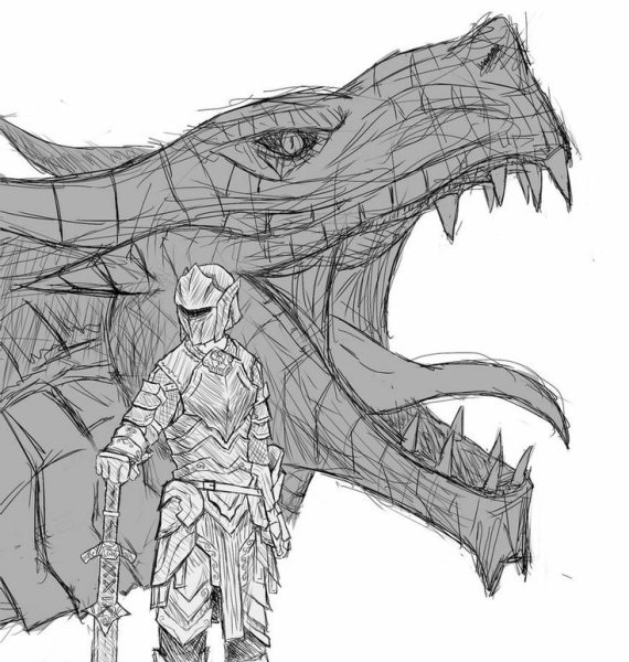 Раскраски драконов из Скайрима