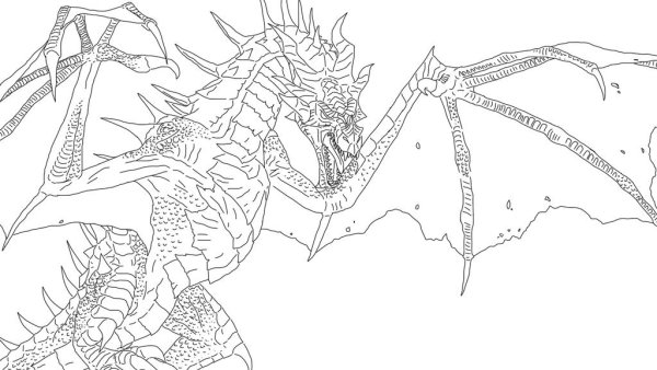 Раскраски драконы Skyrim