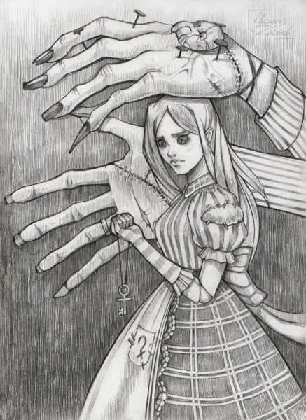 Алиса в стране кошмаров рисунки