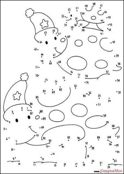 Соединить точки по цифрам