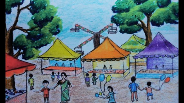 Ярмарка рисунок