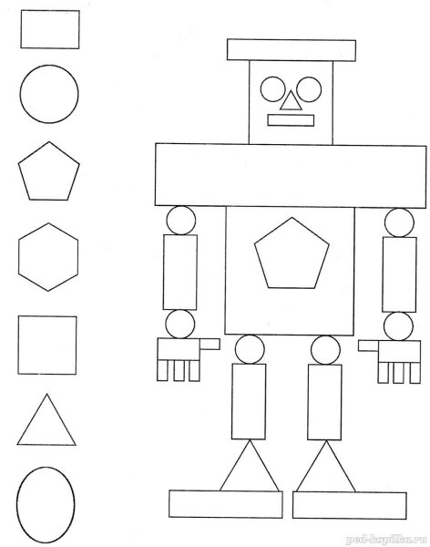 Составление из геометрических фигур