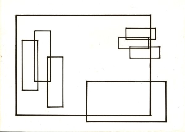 Фронтальная композиция из прямоугольников