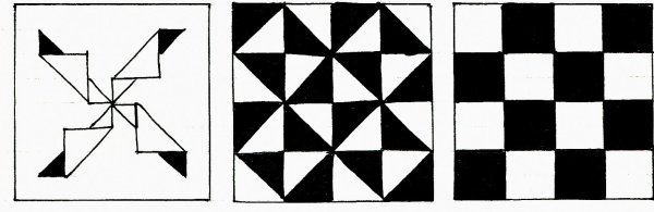 Ритм в композиции из геометрических фигур