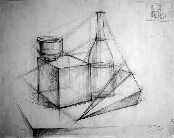 Линейно конструктивный натюрморт