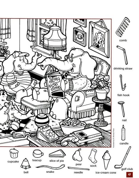 Найди и раскрась