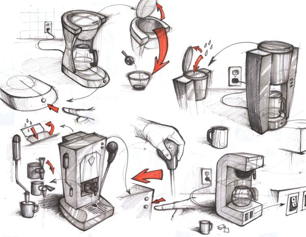 Скетчинг Промдизайн