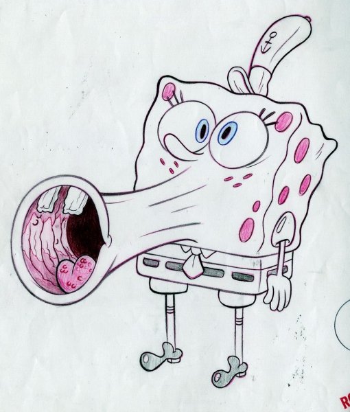 Губка Боб для срисовки