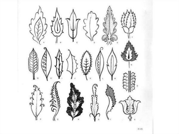 Стилизация листьев