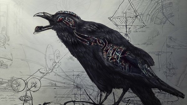 Страшная ворона