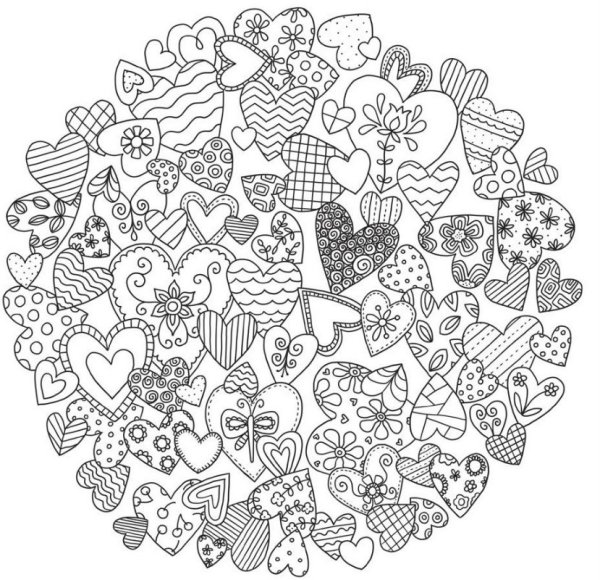 Раскраски мелкие