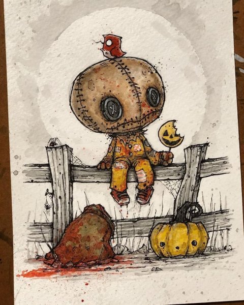 Рисунки страшных монстров