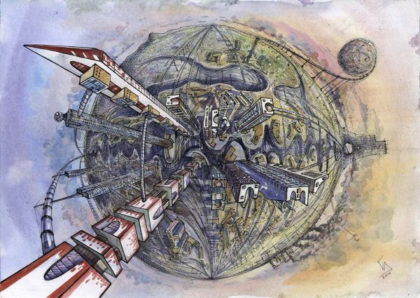 Будущая Планета карандашом