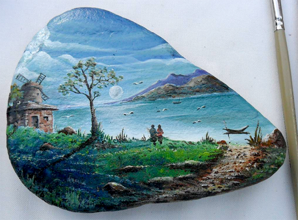 Пейзажи на гальке