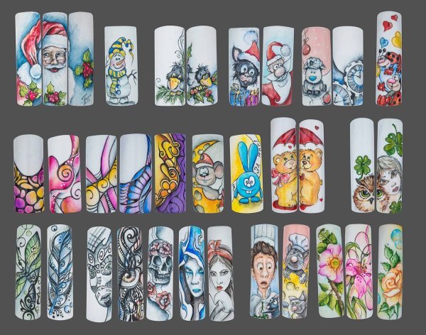 Художественная роспись на ногтях