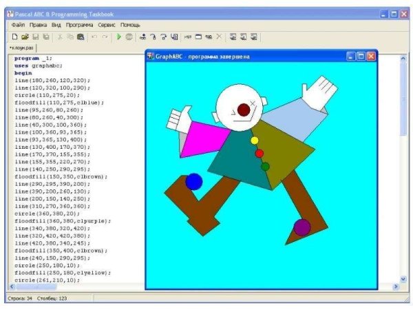 Рисунки в Паскале