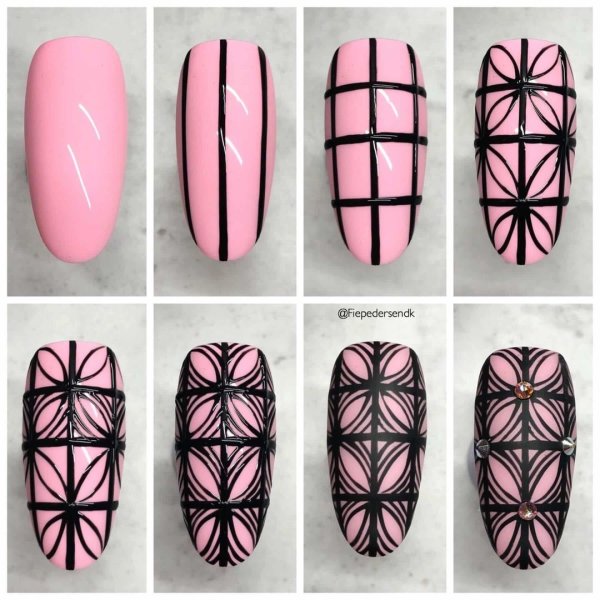 Рисование на ногтях пошагово