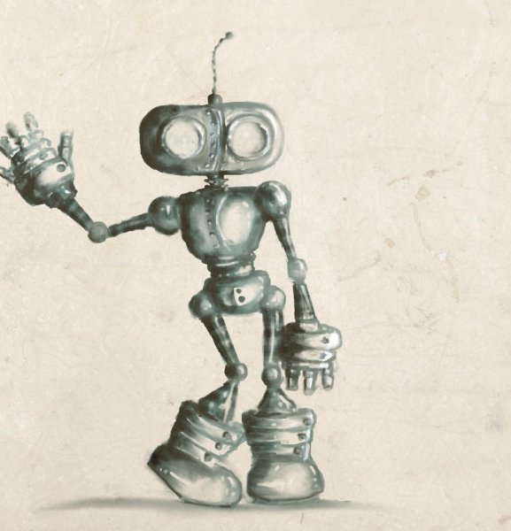 Роботы нарисованные художниками