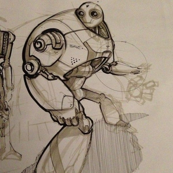 Робот убийца рисунок
