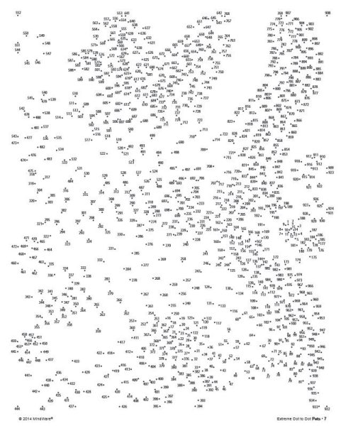 Рисование по цифрам сложные