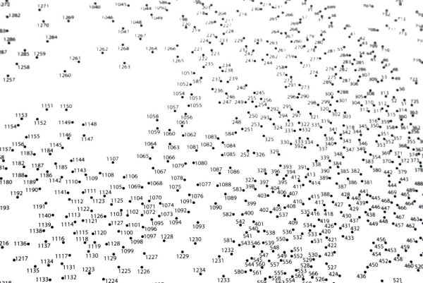 Соединить точки по цифрам сложные