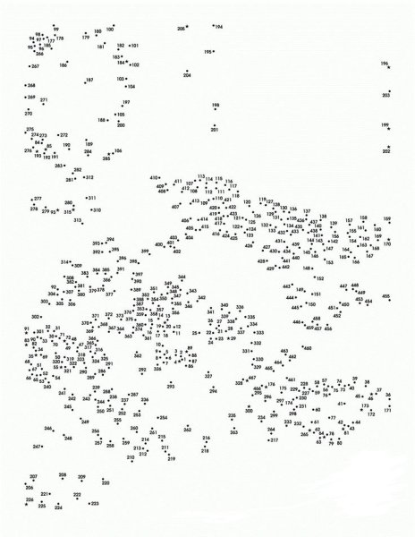 Рисунки по точкам с цифрами