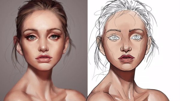 Портрет в Procreate туториал