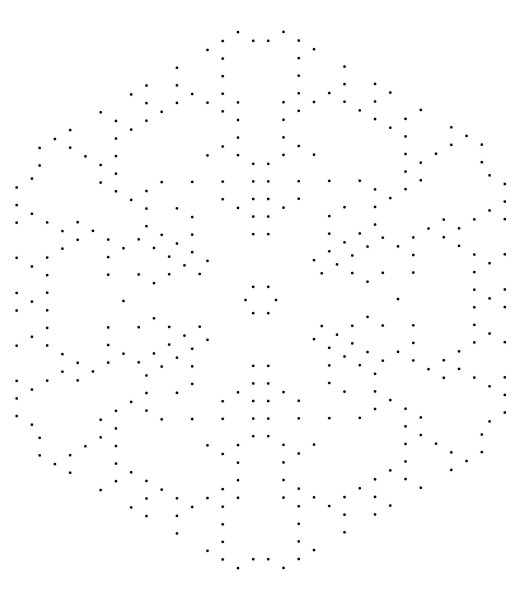 Мандала по точкам