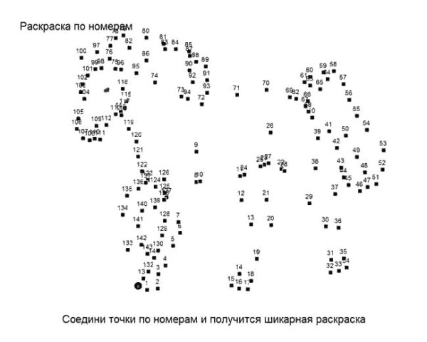Рисование по точкам сложные
