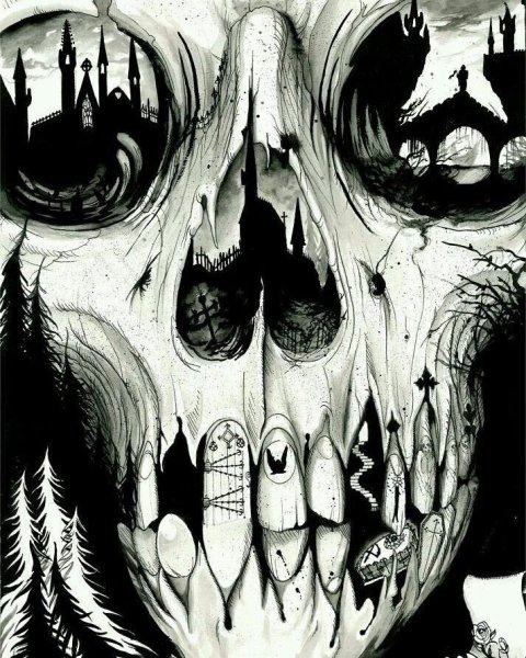 Психоделика череп