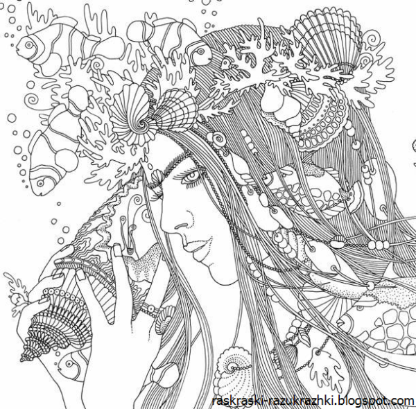 Раскраски антистресс для девочек