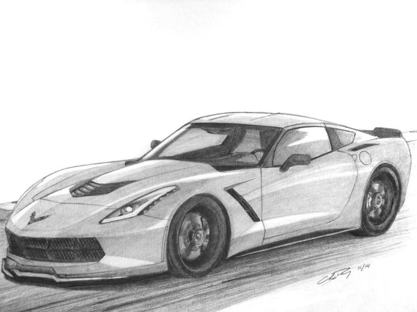 Chevrolet Corvette рисунок