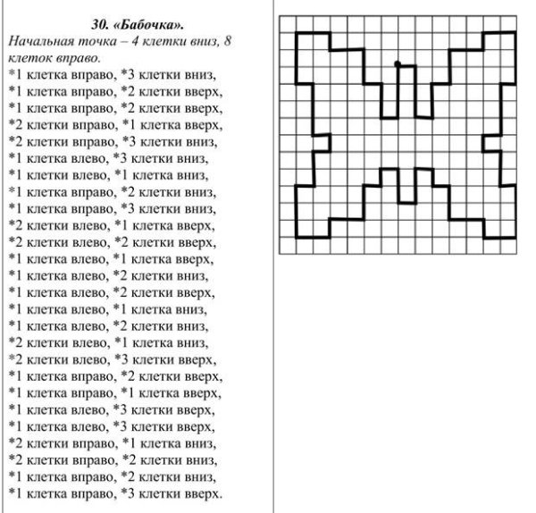 Графич диктант для дошкольников