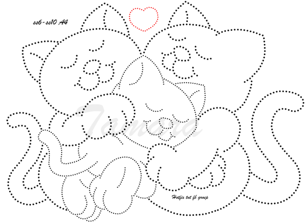 Кошка по точкам