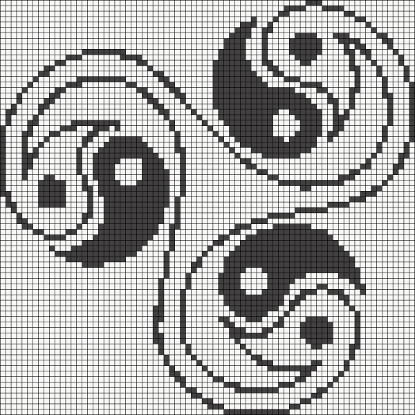 Узоры по клеточкам сложные