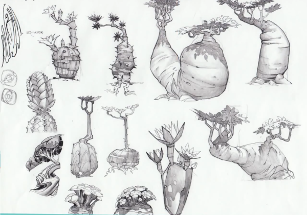 Дизайнерские Наброски растений