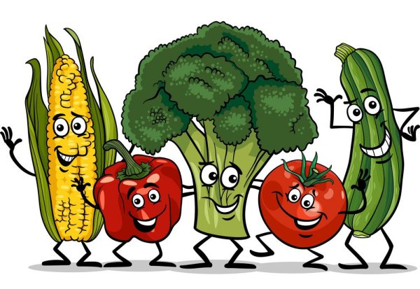 Комикс про овощи для детей