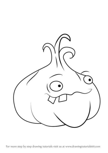 Plants vs Zombies чеснок