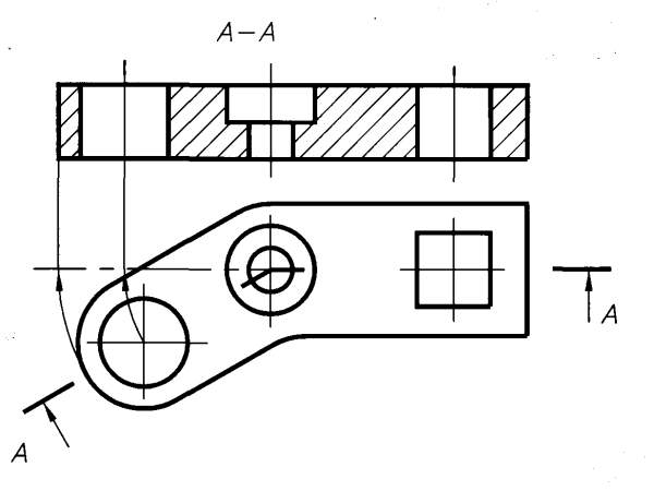 Ломаный разрез Инженерная Графика