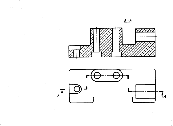 Ступенчатый разрез на чертеже