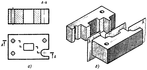 Выполнить сложный разрез Инженерная Графика