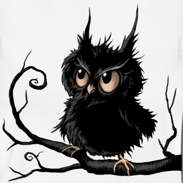 Сова мультяшная злая