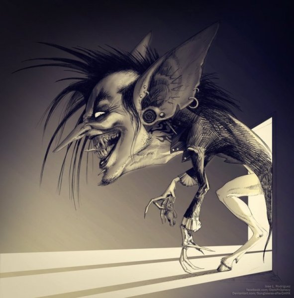 Барабашка страшная арт