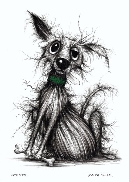 Страшная собака из мультика