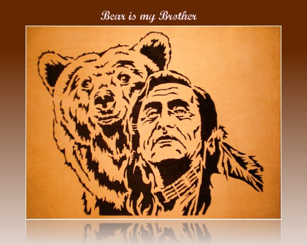 Контурное вырезание по дереву